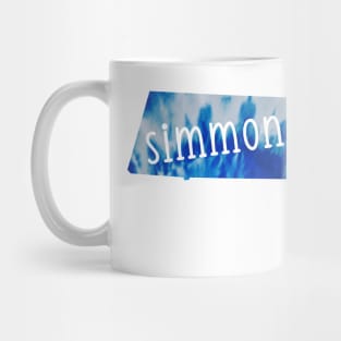 Tie Dye Simmons College Boston Mug